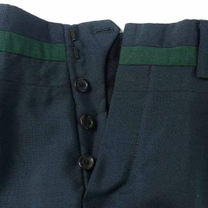 PRADA スラックスパンツ テーパードパンツ ロング モヘア ウール混 46 グリーン