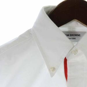 THOM BROWNE CLASSIC OXFORD BD SHIRT カジュアルシャツ コットン トリコロールテープ