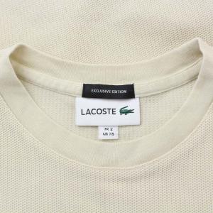 LACOSTE B&Y別注 EXCLUSIVE EDIRION 1 TONE Tee 半袖 Tシャツ カットソー ロゴワッペン FR2 ベージュ