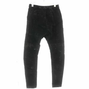 RIPVANWINKLE 20-21AW モーターサイクルレイヤード デニムパンツ ジーンズ スキニー スリム 硫化染め ランダムスクラッチ加工 ディ?プダストダイ加工