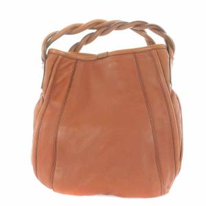 Chloe ショルダーバッグ レザー ツイストショルダー ベルト装飾 ブラウン