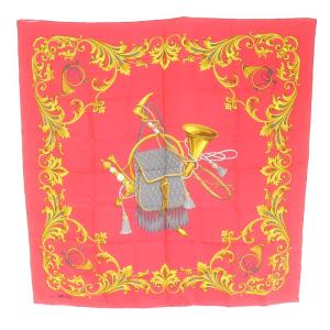 CELINE スカーフ チーフ ラッパ柄 ロープ マルチカラー