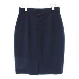 GIVENCHY BOUTIQUES フレアスカート ひざ丈 44 ネイビー