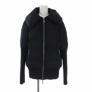 MONCLER AVERY ケープ付き ダウンジャケット ニット切替 1 黒