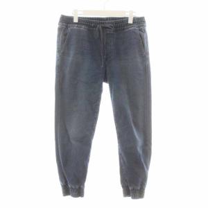 DRAWSTRING CROP TRAINER デニムパンツ ジーンズ ジョガー 25 M インディゴ 青 ブルー 1561-367