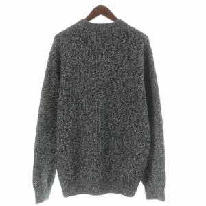 LACOSTE ニット セーター プルオーバー ウール デカワニ ワッペン 長袖 FR5 L グレー