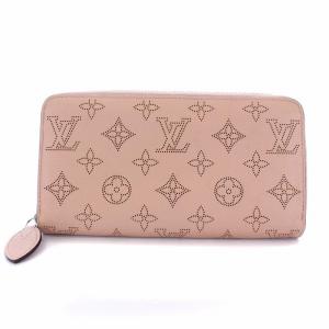 LOUIS VUITTON M61868 ジッピーウォレット マヒナ ラウンドファスナー マグノリア