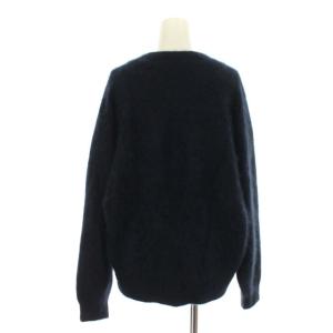 Plage 21AW Cashmere Mix Fur カーディガン カシミヤ混 Vネック F ネイビー