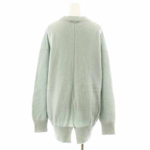 Spick&Span 20AW カシミヤウールクループルオーバー ニット セーター 長袖 水色