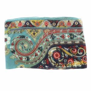 ETRO SCIARPE CPLLEZI ストール シルク 総柄 シアー シースルー マルチカラー
