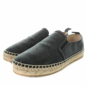 20AW LICHI FLAT スリッポン フラットシューズ エスパドリーユ フラット レザー ロゴ 35.5 22.5cm