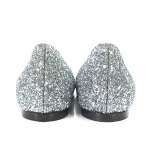 JIMMY CHOO ROMY FLAT パンプス フラット ポインテッドトゥ グリッター グラデーション 35 ネイビー