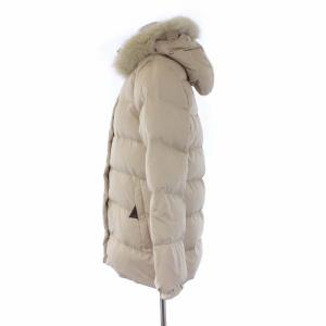 MONCLER 茶タグ VALENTINE ダウンジャケット フード ファー 00 ベージュ
