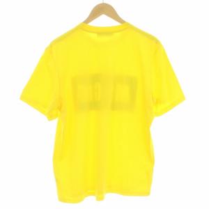 MSGM Tシャツ カットソー 半袖 ロゴ プリント S 黄色 イエロー