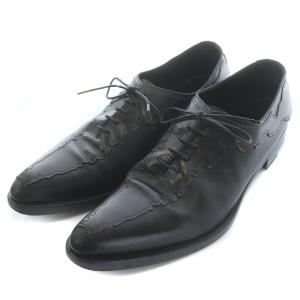 GIVENCHY ビジネスシューズ 革靴 アーモンドトゥ レースアップ レザー 45 30.5cm 黒 ブラック D