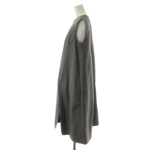 ENFOLD 16AW ワンピース マキシ ロング ノースリーブ ウール 36 グレー