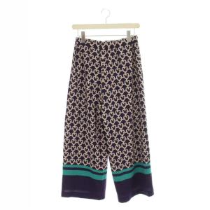 Grace Class 21SS ワイドパンツ イージーパンツ 総柄 38 パープル