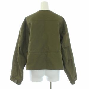 Diagram GRACE CONTINENTAL 21AW ノーカラージャケット ブルゾン ジップアップ 38 M カーキ