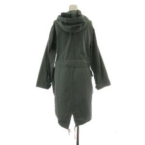 Acne Studios コート ロング丈 フード コットン 32 XS 水色 モスグリーン