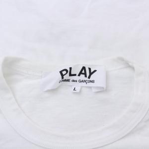 PLAY Comme des Garçons THE NORTH FACE AD2020 半袖 Tシャツ カットソー ロゴプリント L 白 ホワイト AE-T202