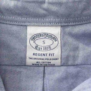 Brooks Brothers REGENT FIT ボタンダウンシャツ 長袖 コットン S ブルー