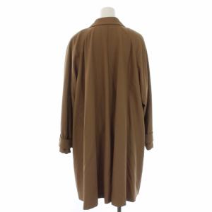 Leilian 袖ボリュームステンカラーコート ロング ウール 13+ XL ブラウン