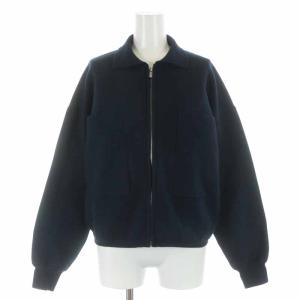 21AW COTTON WOOL CROPPED ZIP UP ニットジャケット ビッグポケット