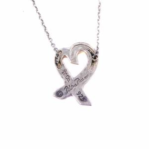 TIFFANY&Co. ラビングハート ネックレス ペンダント 925 ハート ダイヤモンド シルバー