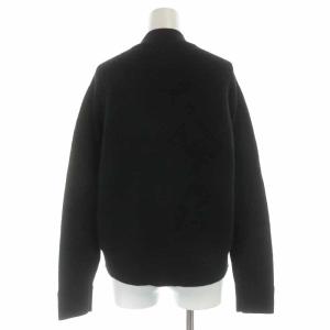 MHL. 19AW DRY WOOL RIB ニットカーディガン ウール ポケット 長袖 2 ブラック