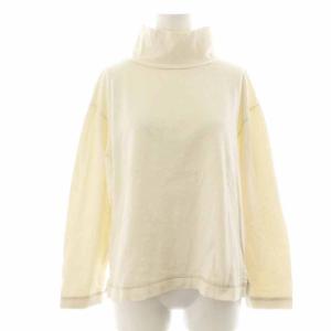 19年製 カットソー ハイネック 長袖 2 M 白 ホワイト