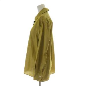 MARGARET HOWELL 20AW ブラウス シャツ 長袖 コットン 1 イエロー