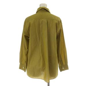 MARGARET HOWELL 20AW ブラウス シャツ 長袖 コットン 1 イエロー