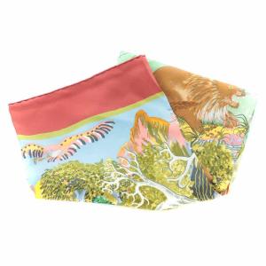 HERMES カレ90 ヌバ マウンテン NUBA MOUNTAIN スカーフ シルク アニマル柄 マルチカラー