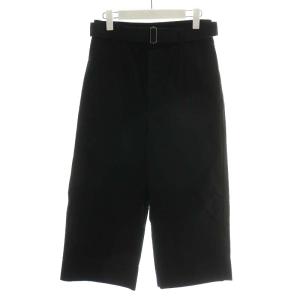 21SS WASHED COTTON DRILL ワイドパンツ ボタンフライ 0 ダークグリーン