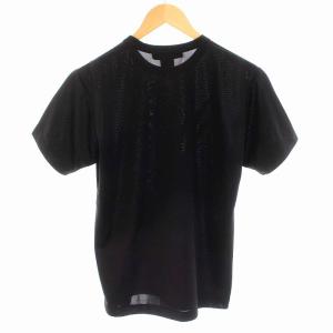 BLACK COMME des GARCONS ナイキ NIKE AD2018 Tシャツ カットソー クルーネック ロゴ プリント 半袖 M 黒 ブラック 1B-T101