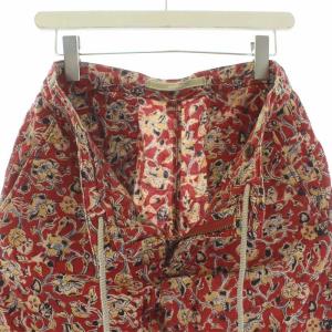 INCOTEX ショートパンツ ハーフパンツ 花柄 W30 M 赤 レッド