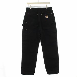 Carhartt ダブルニー ダブルフロントワークパンツ ブラック USA製 B01-BLK