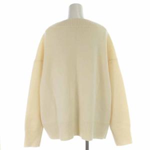 ebure 19AW ニット セーター Vネック ウール 長袖 ホワイト