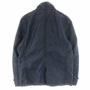 C.P. COMPANY ミリタリージャケット ミドル丈 スタンドカラー ナイロン 50 ネイビー