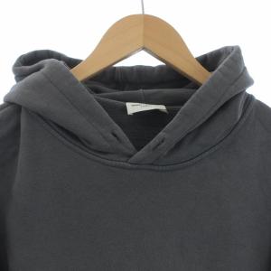 SAINT LAURENT PARIS MALIBU パーカー プルオーバー 長袖 プリント グレー