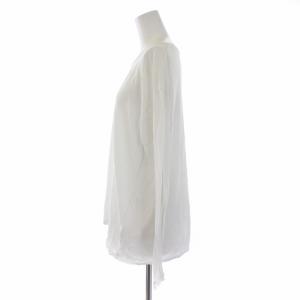 Plage 20AW High Twist Sheer Long Tシャツ カットソー クルーネック F ホワイト