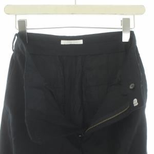 Plage 21AW Flannel wide パンツ ワイドパンツ ウール混 36 ブラック