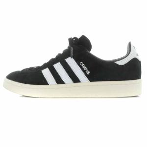 CAMPUS スニーカー ローカット スエード トリプルライン ロゴ US9 ブラック BZ0084