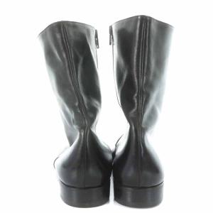 Church's ショートブーツ レザー ラウンドトゥ ローヒール 9.5 28.5cm ブラック