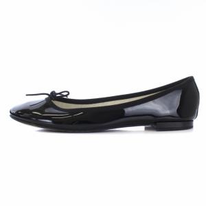 Repetto サンドリオン パテント パンプス バレエシューズ フラット リボン エナメル 40 ブラック