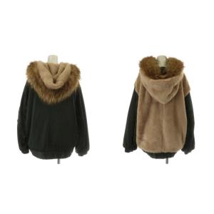 Grace Class 19AW MA-1 ブルゾン 中綿ジャケット ミリタリージャケット ラクーンファー リバーシブル 36