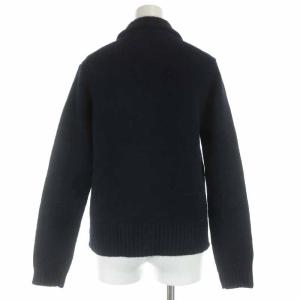 MHL. ニットジャケット ウール ポケット 2 ネイビー