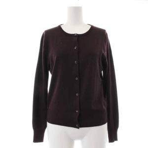 MARGARET HOWELL カーディガン 長袖 ウール 2 ボルドー