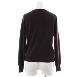 MARGARET HOWELL カーディガン 長袖 ウール 2 ボルドー