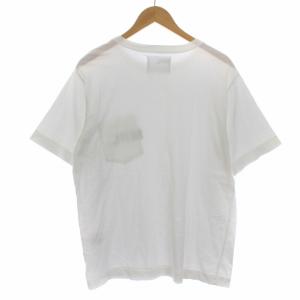 MHL. 22SS PRINTED COTTON JERSEY Tシャツ カットソー クルーネック L ホワイト